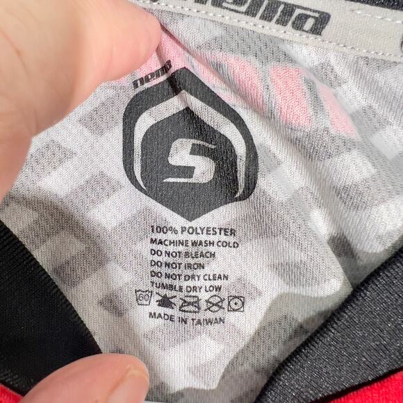 Nema Cycling Shirt Men's Small Long Sleeve Elastic Cuffs Mesh Venting Moto Cross - Picture 2 of 12